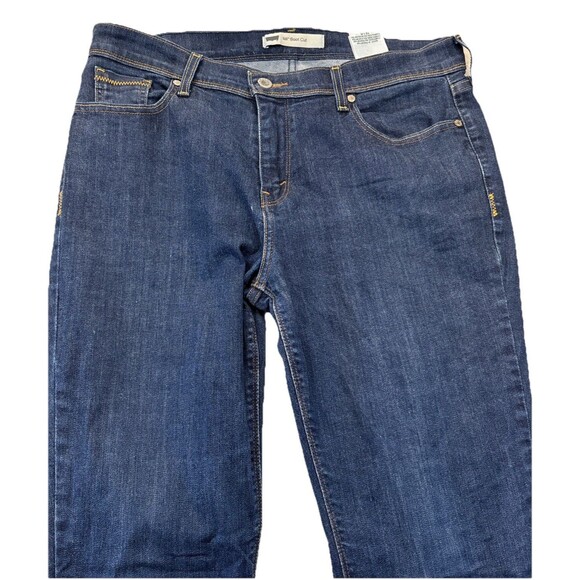 Levi’s 515 Bootcut Jeans Womens 12L Mid Rise Blue Stretch Denim Western Pockets - Picture 2 of 14